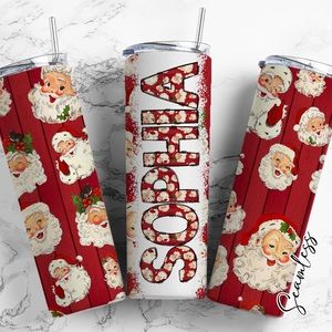 Personalized Santa Christmas Tumbler 20oz
